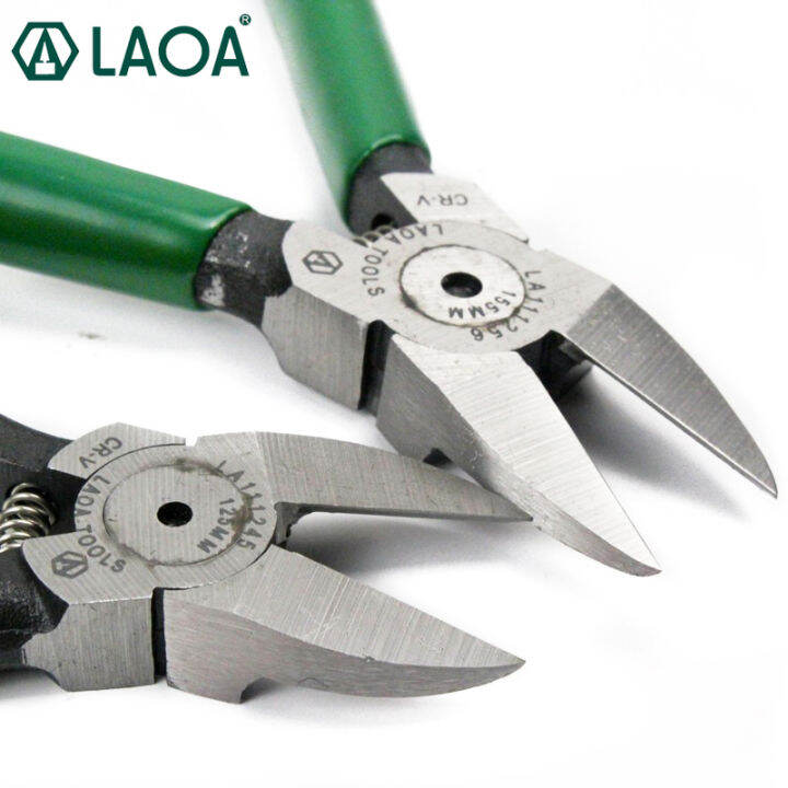 laoa-outlet-forceps-pliers-cr-v-diagonal-pliers-electrical-wire-cutting-side-snips-flush-plier