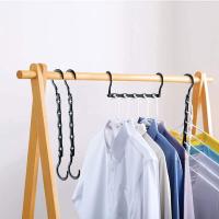 Multifunctional Clothes Hanger Five Hole Magic Hanger Portable Hanger Rack Drying R9A8