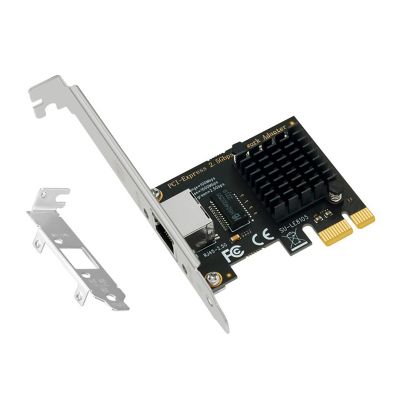 SSU Internal PCIE Card 2500Mbps Gigabit Network Card 100/1000/2500Mbps RTL8125GB Chip RJ45 Network Card PCI-E Network Adapter