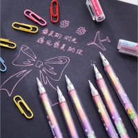 6pc/set Rainbow Pen Six In One 6 Colors Gel Pen School Office Supplies Stationery Learning Supplie Child Gift Marking Pen