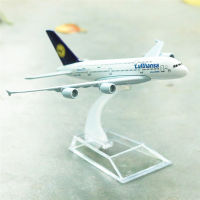 Germany Lufthansa Airlines Airbus A380 Airplane Alloy Diecast Model 15cm World Aviation Collectible Souvenir Ornament Miniature