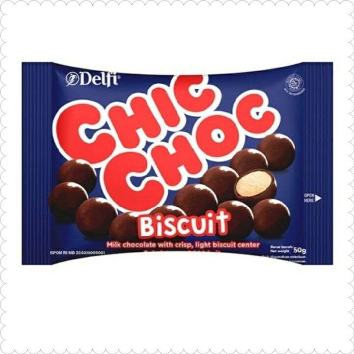 Delfi Chic Choc Biscuit Chocolate 40 gram | Lazada Indonesia