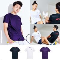 YONEX Yonex เสื้อชุดกีฬาแบดมินตันเกาหลีแขนสั้นสำหรับทั้งหญิงและชายสไตล์เดียวกันแห้งเร็วและดูดซับเหงื่อ2023ใหม่ฤดูใบไม้ผลิและฤดูร้อน