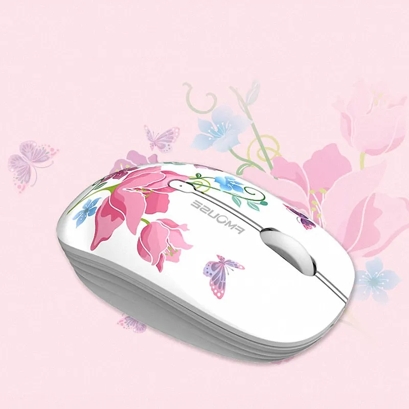  Wireless Optical Mouse Cute Silent Cartoon Computer Mice Ergonomic  Mini 3D Office Mouse For Kid Girl Gift PC Tablet | Lazada PH