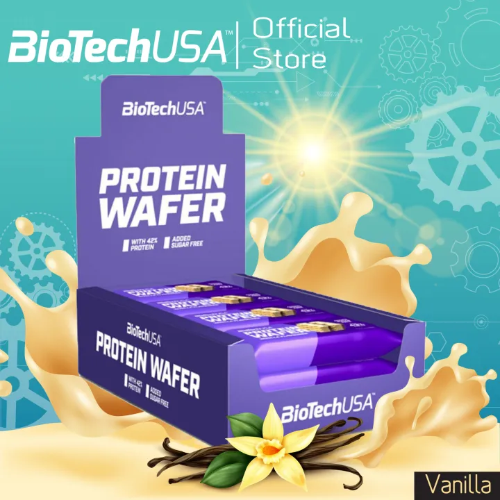 biotechusa-protein-wafer-vanilla-35g-bar-โปรตีนเวเฟอร์-โปรตีนแท่งรสวานิลา-35กรัม-แท่ง