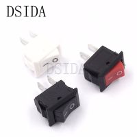 10PCS KCD11 perforate 2pin ON-OFF 3A 250V 10x15MM small boat rocker switch 10x15 power switch white Red and Black New