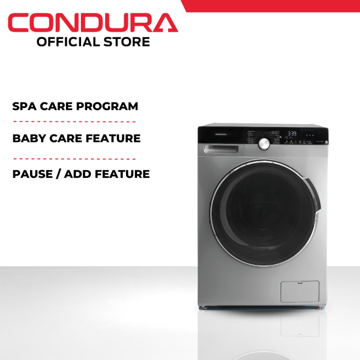 Condura Ultra AquaCare Front Load Inverter 10.5 kg Washing Machine