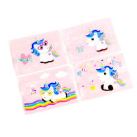 100 Pcs 7x10cm Plastic Cartoon Unicorn 4 in 1 Snowflake Pastry Packaging Baking Niuzha Biscuit Machine Sealing Bags