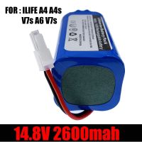 100 /New 14.8V 2600mah Li Ion Rechargeable Battery 14.4V 3200mah For ILIFE A4 A4s V7s A6 V7s Plus Robot Vacuum Cleaner iLife