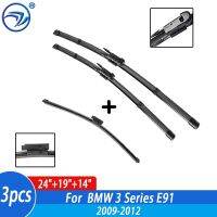 Wiper Front &amp; Rear Wiper Blades Set For BMW 3 Series E91 316i 318i 320i 325i 330d 335d 2009 2010 2011 2012 Windshield 24"19"14"