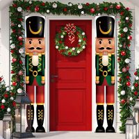 Nutcracker Soldier Door Banner Decor 2023 Christmas Decorations for Home Xmas Hanging Ornaments Navidad Noel Gifts New Year 2024 Christmas Ornaments