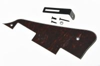 KR- LP Pickguard Scratch Plate Tortoise 3 Ply with Black Bracket