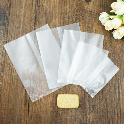 100 Pcs Thick Translucent Frosted Machine Sealed Biscuit Packaging Cranberry Cookie Moon Cake Handmade Soap Bags