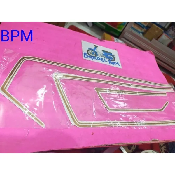 Striping Tangki Bensin Lis Stiker Set Honda Gl100 Gl 100 Gl Cepek Warna