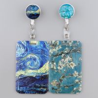 Flowers Painting Figure Lanyard For Keys ID Credit Bank Card Cover Badge Holder Phone Charm Key Lanyard Keychain Accessories