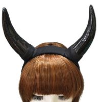 Gothic Horn Headband สัตว์ป่า Hairbands เครื่องแต่งกาย Horns สำหรับปาร์ตี้ฮาโลวีน Photo Props คอสเพลย์ Headpiece