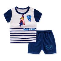 2021 New Korean Children Summer Wear T-shirt Sleeve Short Set Baby Kids Clothing