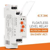 ETEK Floatless สวิตช์รีเลย์ระดับน้ำแบบอิเล็กทรอนิกส์3ลูกบิดทำงาน24-240VAC /Dc 0.5S-10S EKR8-6312การหน่วงเวลา