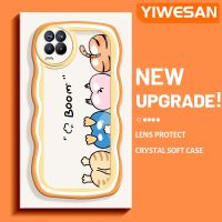 YIWESAN เคสสำหรับ Realme 8 5G 8S 5G V13 Q3i 5G Narzo 30 Q3เคสการ์ตูนเทพนิยายสัตว์สีแฟชั่นคลื่นสีสันสดใสสวยงามเคสป้องกันซิลิโคนเคสโทรศัพท์แบบใสเรียบง่าย