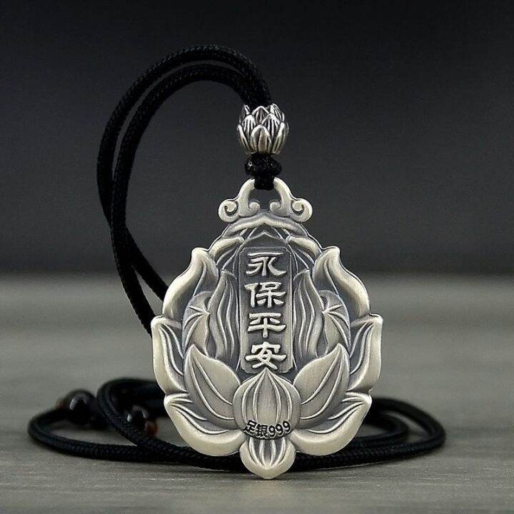 new-design-guanyin-pendant-men-and-women-necklaces-amulet-bodhisattva-maitreya-buddhist-jewelry-safe-jewelry-accessories