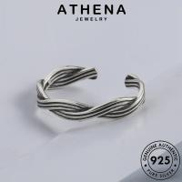 ATHENA JEWELRY แหวน ผู้หญิง เครื่องประดับ บิดย้อนยุค เกาหลี ต้นฉบับ เงิน Silver แฟชั่น แท้ 925 เครื่องประดับ R1505