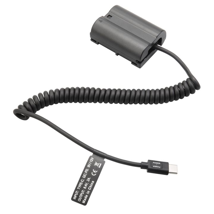 el15-dummy-coupler-battery-type-c-spring-cable-for-nikon-d500-d600-d750-d780-d850-z5-z6-z6ii-z7-z7ii-v1-d7000-d7500-accessories