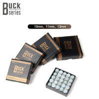 【กล่องละ 50 ชิ้น】9/10/11/13MM  BUCK ไม้คิวสนุ๊กเกอร์อเมริกันพูลหนังปลาย