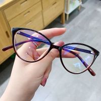 {Paopao glasses}ป้องกันแสงสีฟ้าแว่นตาผู้หญิงวินเทจใสแมวตาคอมพิวเตอร์แว่นตากรอบปิดกั้นแว่นตา O Ptical ปรากฏการณ์แว่นตา