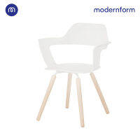 Modernform เก้าอี้เอนกประสงค์ เก้าอี้สุดยอดรางวัล Good Design  เก้าอี้ทำงาน รุ่น Muse สีขาว เก้าอี้สัมมนาสีขาวทำให้ห้องสัมมนาดูกว้างไม่อึดอัดอีกต่อไป