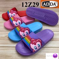 ADDA 12Z29 -W1 รองเท้าแตะสวม ลายPONY (4-6) สีชมพู/ฟ้า/ม่วง/แดง