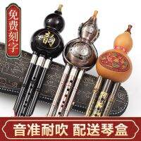 ▲ Ethnic gourd silk musical instrument beginners C-down B-tune primary school students professional playing type purple bamboo children