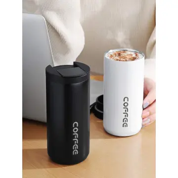 400ml/550ml Coffee Mug Double Layer Leak Proof Flask Thermos Hot Water  Stainless Steel Coffee Cup