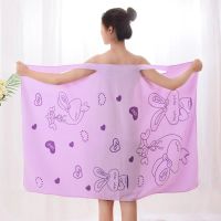 【CC】 Dry Bathing Spa Bathrobes Clothing Wearable Microfiber Beach Bathrooms