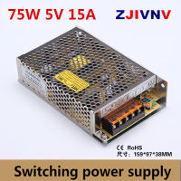 CE อนุมัติ75W 5V 15a Switching Power Supply Ac-Dc Switch Power Supply AC DC Converter 5V Smps