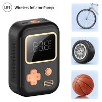 3Life Electric Inflator Pump Portable Wireless Smart Digital Air Compressor Tire Pressure Detection For Car Bike Motorcycle Ball Air Compressors  Infl