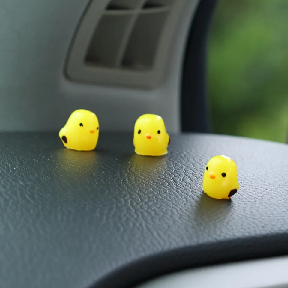 5/10/20PCS Cute Mini Chicken Car Interior Decoration Auto Rearview