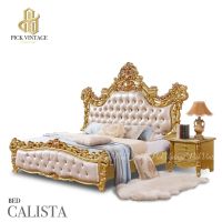 CALISTA BED เตียงนอนหลุยส์ GOLD SERIES ขนาด6ฟุต รุ่น คาลิสต้า