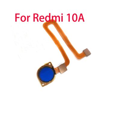 สําหรับ Xiaomi Redmi 10A ปุ่มโฮมเมนูลายนิ้วมือกลับคีย์เซนเซอร์สายดิ้น