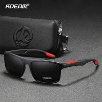 【CW】☜☃✥  KDEAM Rectangular Ultra Sunglasses Men Polarized 1.1mm Thickness Driving Glasses Cat.3