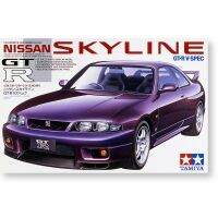 แบบทหารสุดๆ √ ชุดแบบจำลอง TAMIYA ประกอบโมเดล1/24 Nissan Skyline GT-R V-Spec (R33) 24145