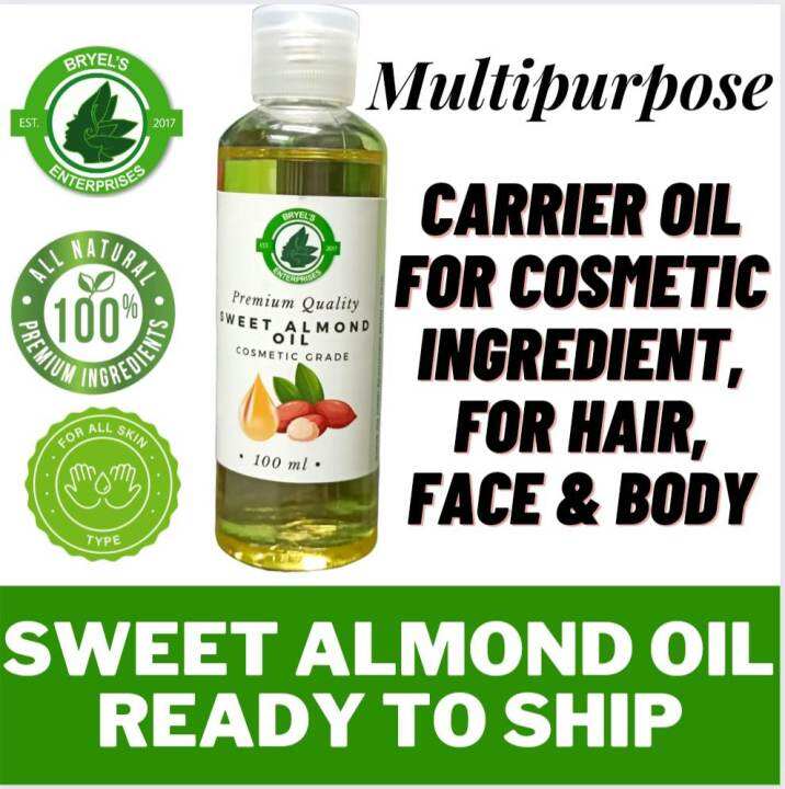 🌿 SWEET ALMOND OIL MULTIPURPOSE CARRIER OIL FOR COSMETIC INGREDIENT,FOR