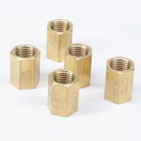 LOT 5 1/4 BSP Female Thread Brass Pipe Fittings Hex Nut Rod Connector Coupling Full port