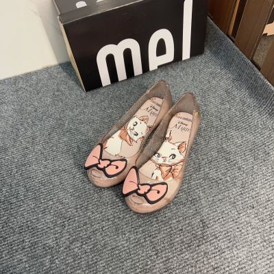 【Ready Stock】NewMelissaˉCat style childrens bow sandals daily beach
