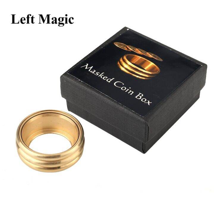 Masked Coin Box Magic Tricks Coin Appear Magia Magician Close Up