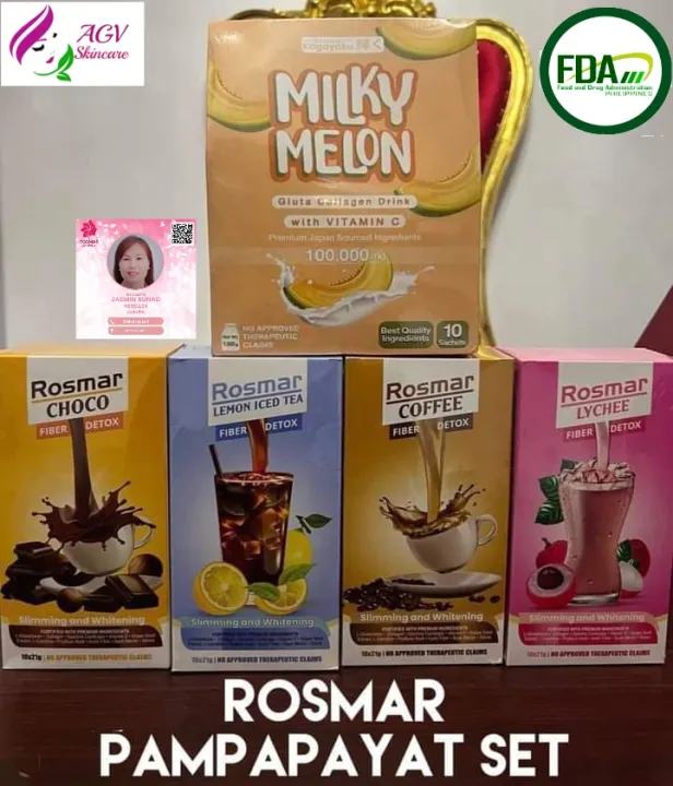 Rosmar Detox Drinks. Slimming & Whitening. Milky Melon. LEGIT