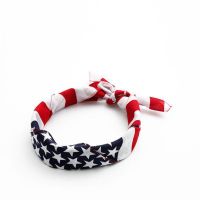 【YF】 3pcs USA Flag Headscarf Bandanas American Headband Hip Hop Patriotic Headwear 4th of July Supplies