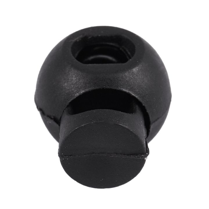 100-piece-cord-stopper-diy-black-plastic-connector-cord-lock-stopper-switch-cover