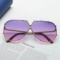 [The newest] European and mens womens sunglasses one-piece sealed cross-border personalized