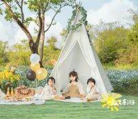 [COD] Internet celebrity tent ins picnic spring outing park grass photo props birthday party decorations