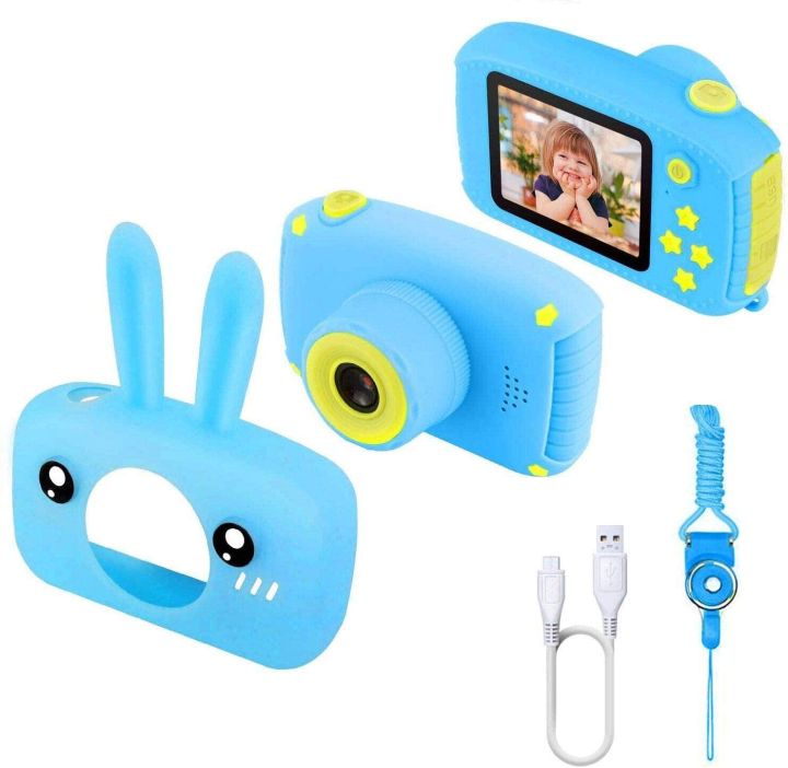  GKTZ Kids Video Camera Digital Camera Camcorder Birthday Gifts  for Boys and Girls Age 3 4 5 6 7 8 9, HD Children Video Recorder Toy for  Toddler with 32GB SD Card - Blue : Electronics